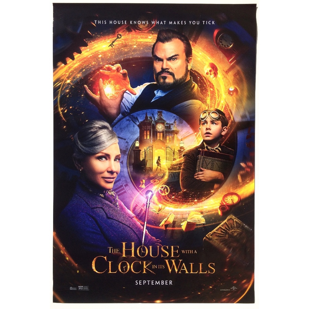 The House with a Clock in Its Walls original movie poster ack Black 2Sided AS IS